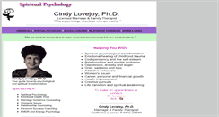 Desktop Screenshot of cindylovejoy.com